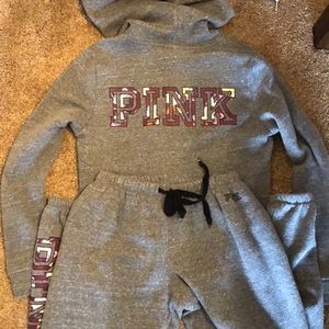 Brand NWOT Pink VS sweat outfit